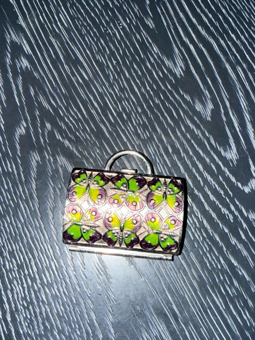 Judith Leiber for Neiman Marcus Butterfly Mini Purse Trinket Box/Pill Box